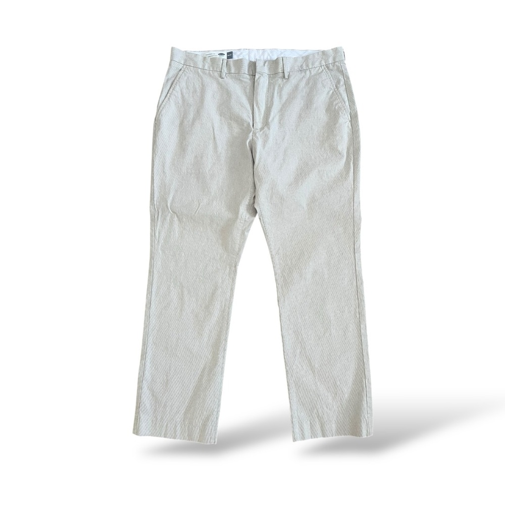 Old Navy Cream Classic Signature Slim Pants, 38